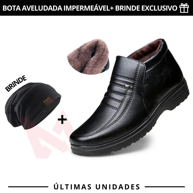 Bota de Inverno HotConfort - Impermeável e Aveludada Bota de Inverno HotConfort - Impermeável e Aveludada + Brinde VINNCI Store