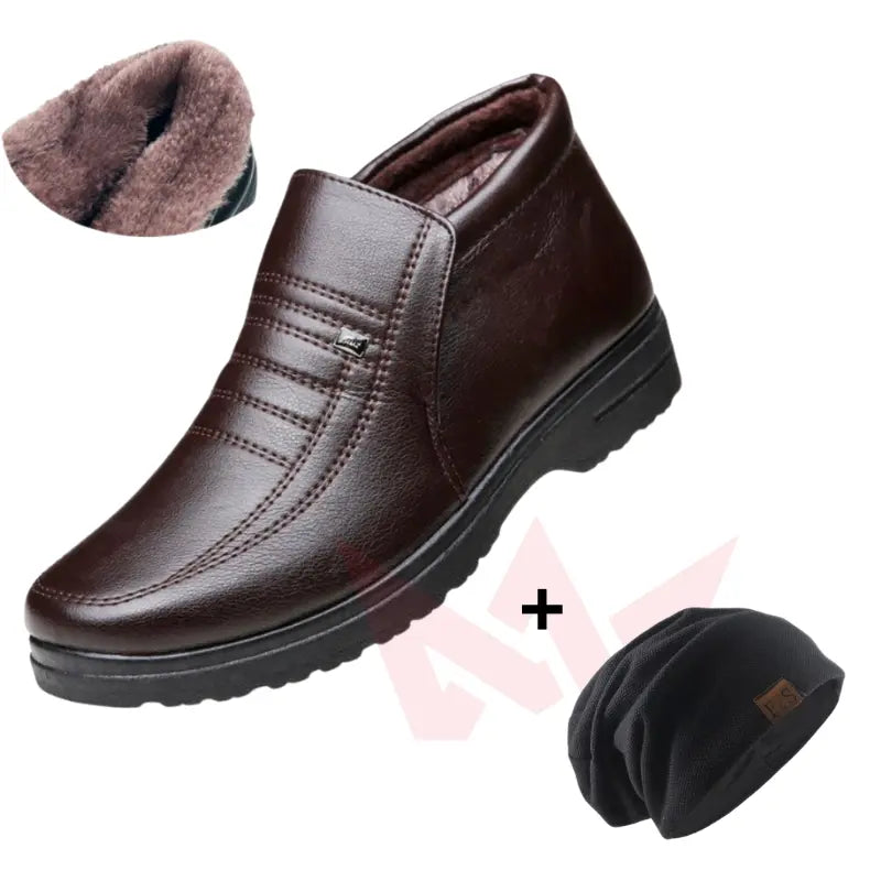 Bota de Inverno HotConfort - Impermeável e Aveludada Bota de Inverno HotConfort - Impermeável e Aveludada + Brinde VINNCI Store Marrom 38 Preto
