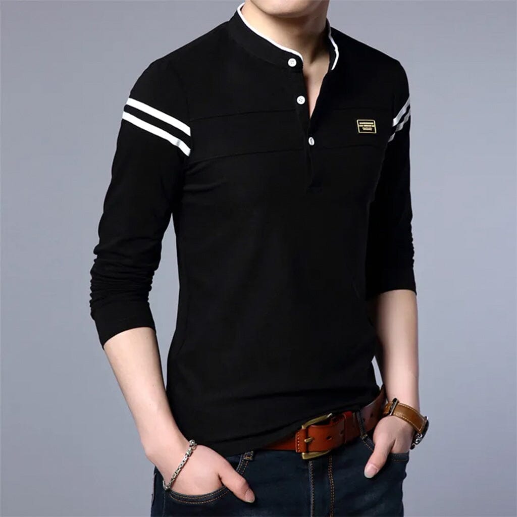Camisa Polo Manga Longa England Camisa Polo Manga Longa England VINNCI Store Preto P