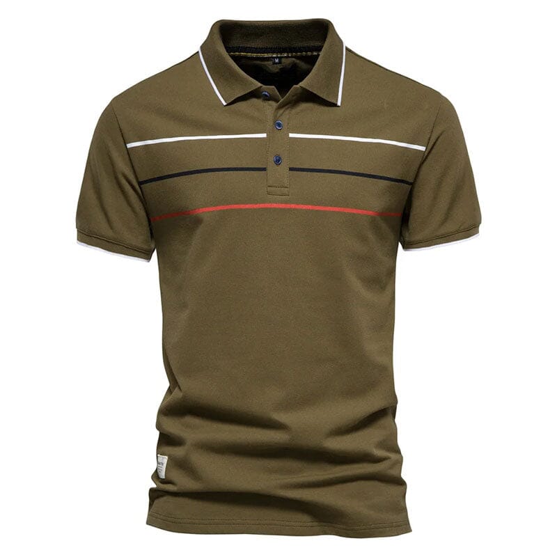 Camisa Polo Masculina Contrast Camisa Polo Masculina Contrast VINNCI Store Verde P