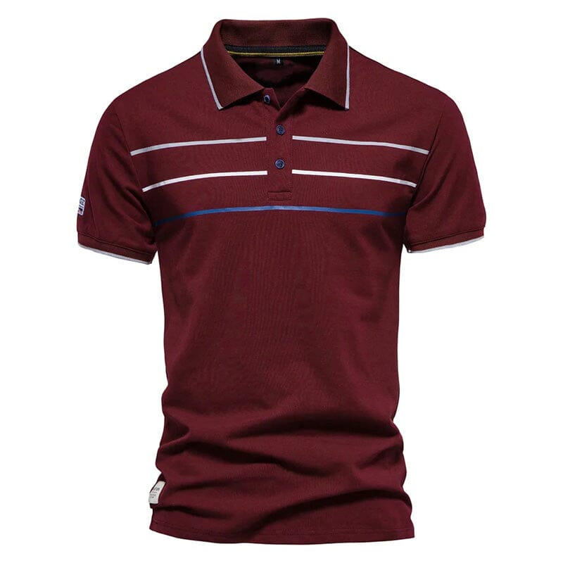 Camisa Polo Masculina Contrast Camisa Polo Masculina Contrast VINNCI Store Vermelho P