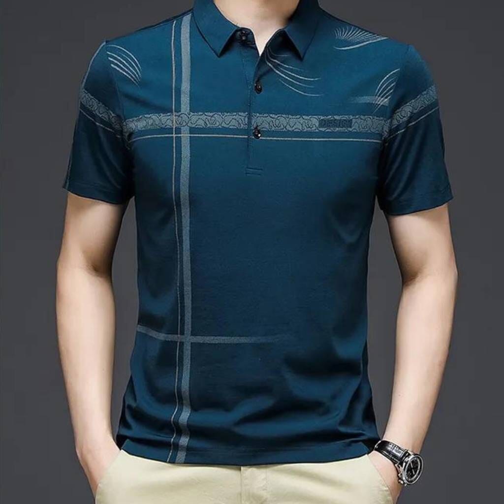 Camisa Polo Masculina Design Cruzada Camisa Polo Masculina Design Cruzada VINNCI Store Verde P