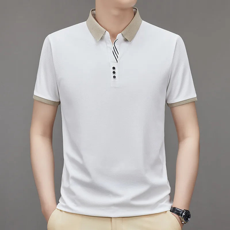 Camisa Polo Masculina Elegance Camisa Polo Masculina Elegance VINNCI Store Branco M