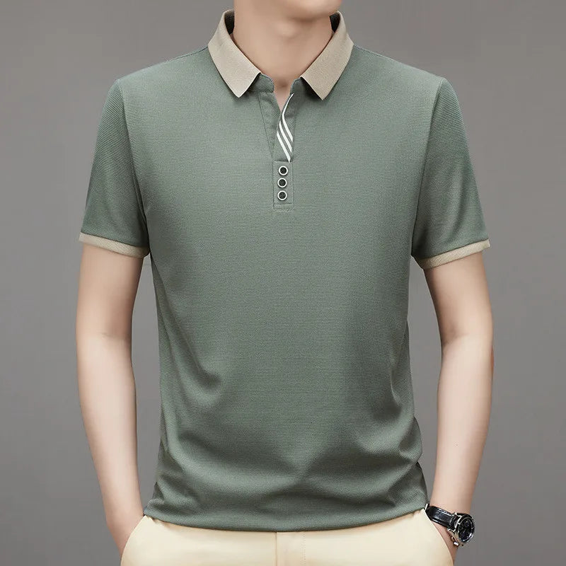 Camisa Polo Masculina Elegance Camisa Polo Masculina Elegance VINNCI Store Verde M