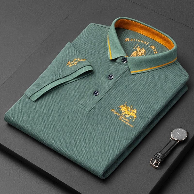 Camisa Polo Masculina Royal Elegance Camisa Polo Masculina Royal Elegance VINNCI Store Verde M