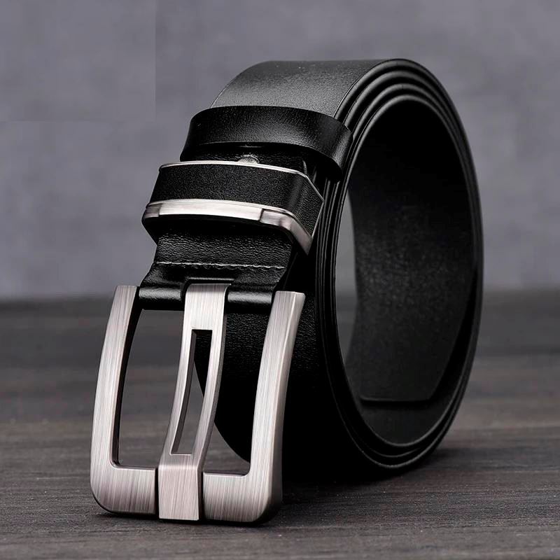 Cinto de Couro Casual Masculino com Fivela Metálica Cinto de Couro Casual Masculino com Fivela Metálica VINNCI Store