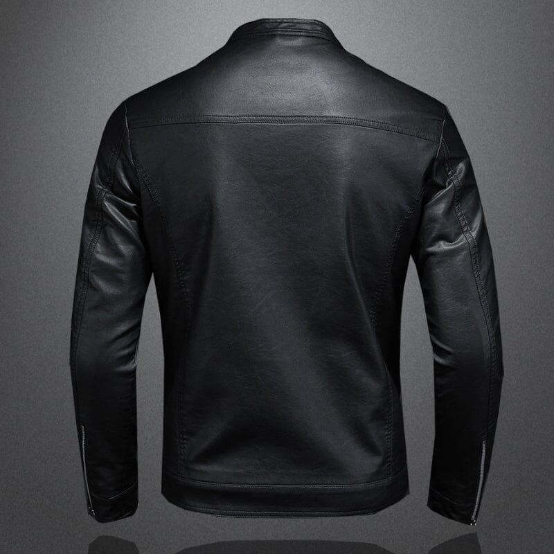 Jaqueta de Couro Masculina Casual Neutra Jaqueta de Couro Masculina Casual Neutra VINNCI Store