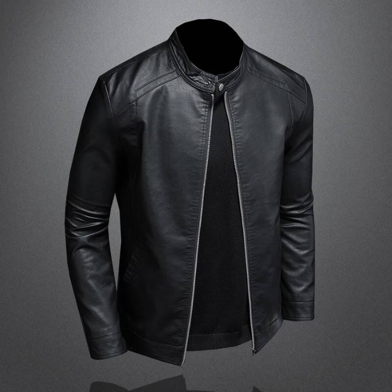 Jaqueta de Couro Masculina Casual Neutra Jaqueta de Couro Masculina Casual Neutra VINNCI Store