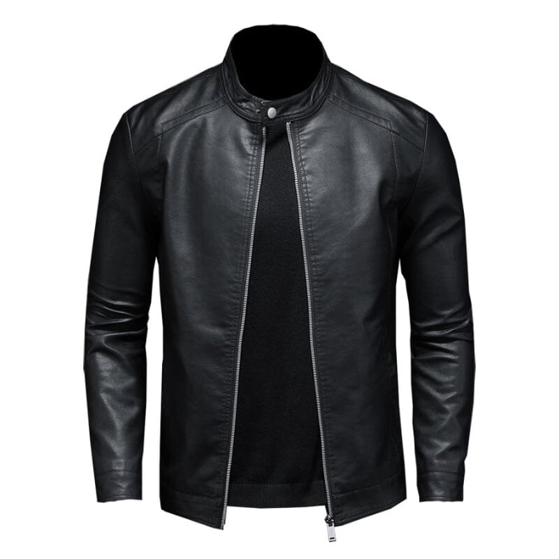 Jaqueta de Couro Masculina Casual Neutra Jaqueta de Couro Masculina Casual Neutra VINNCI Store