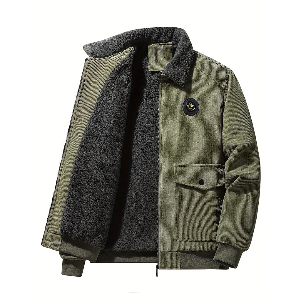 Jaqueta Masculina de Veludo Cold Wintry Jaqueta Masculina de Veludo Cold Wintry VINNCI Store Verde M