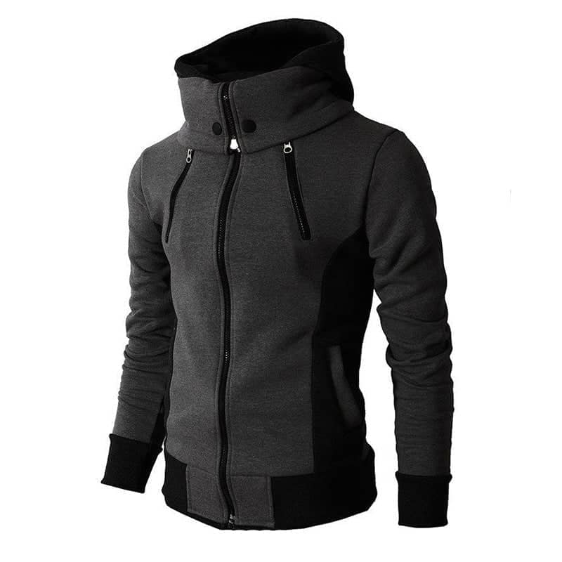Jaqueta Masculina Winter Fall - Gola Alta Jaqueta Masculina Winter Fall - Gola Alta VINNCI Store Cinza Escuro M