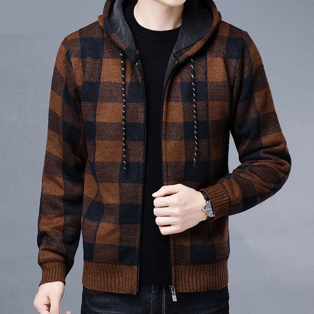 Jaqueta Masculina Xadrez Fashion Jaqueta Masculina Xadrez Fashion VINNCI Store Amarelo P