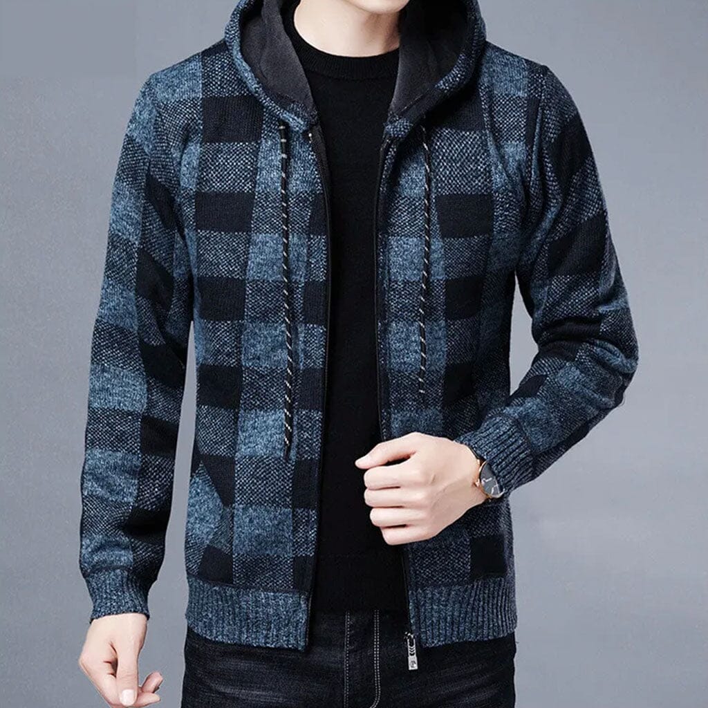 Jaqueta Masculina Xadrez Fashion Jaqueta Masculina Xadrez Fashion VINNCI Store Azul P