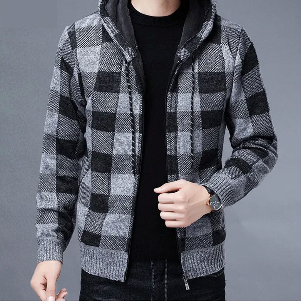 Jaqueta Masculina Xadrez Fashion Jaqueta Masculina Xadrez Fashion VINNCI Store Cinza P