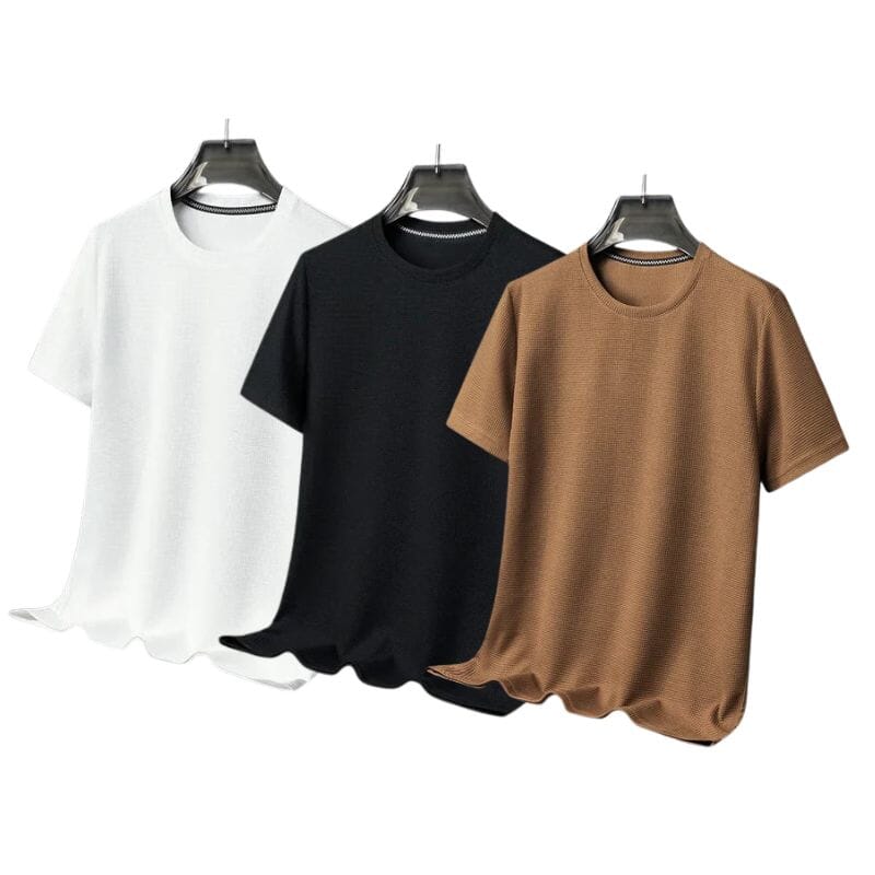 Kit 03 Camisetas Masculina Básica de Algodão Kit 03 Camiseta Masculina Básica Lisa de Algodão VINNCI Store