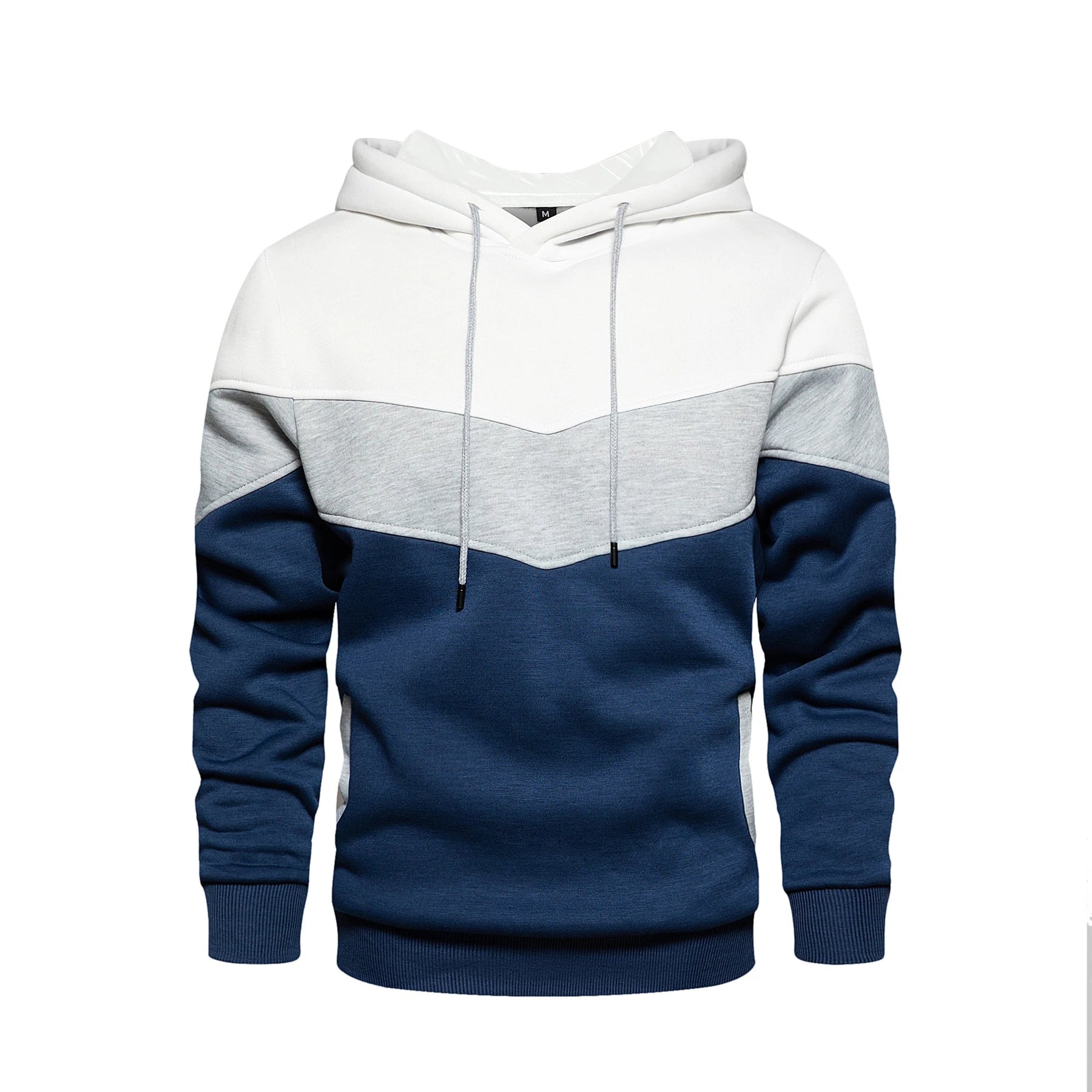 Moletom Masculino Casual Sport Moletom Masculino Casual Sport VINNCI Store Branco e Azul M