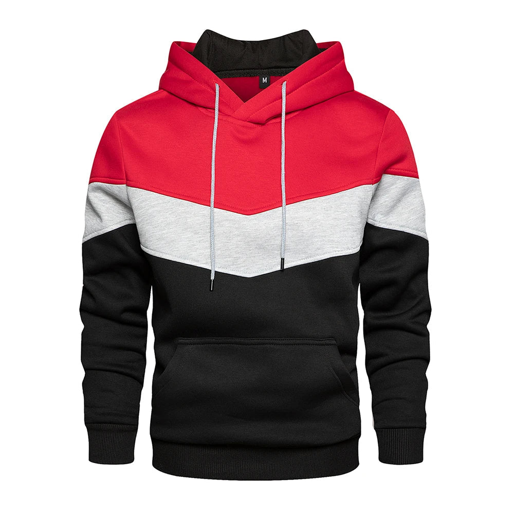 Moletom Masculino Casual Sport Moletom Masculino Casual Sport VINNCI Store Vermelho e Preto M