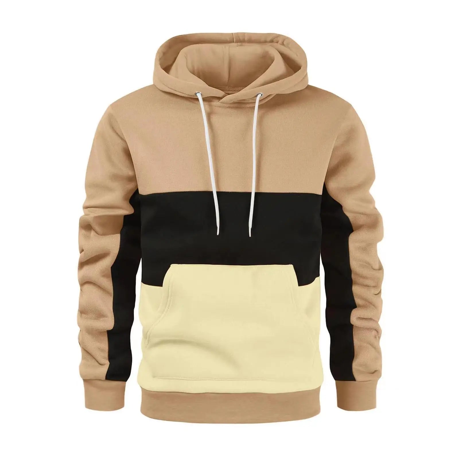 Moletom Masculino Soft Wear Moletom Masculino Soft Wear VINNCI Store Bege e Preto P