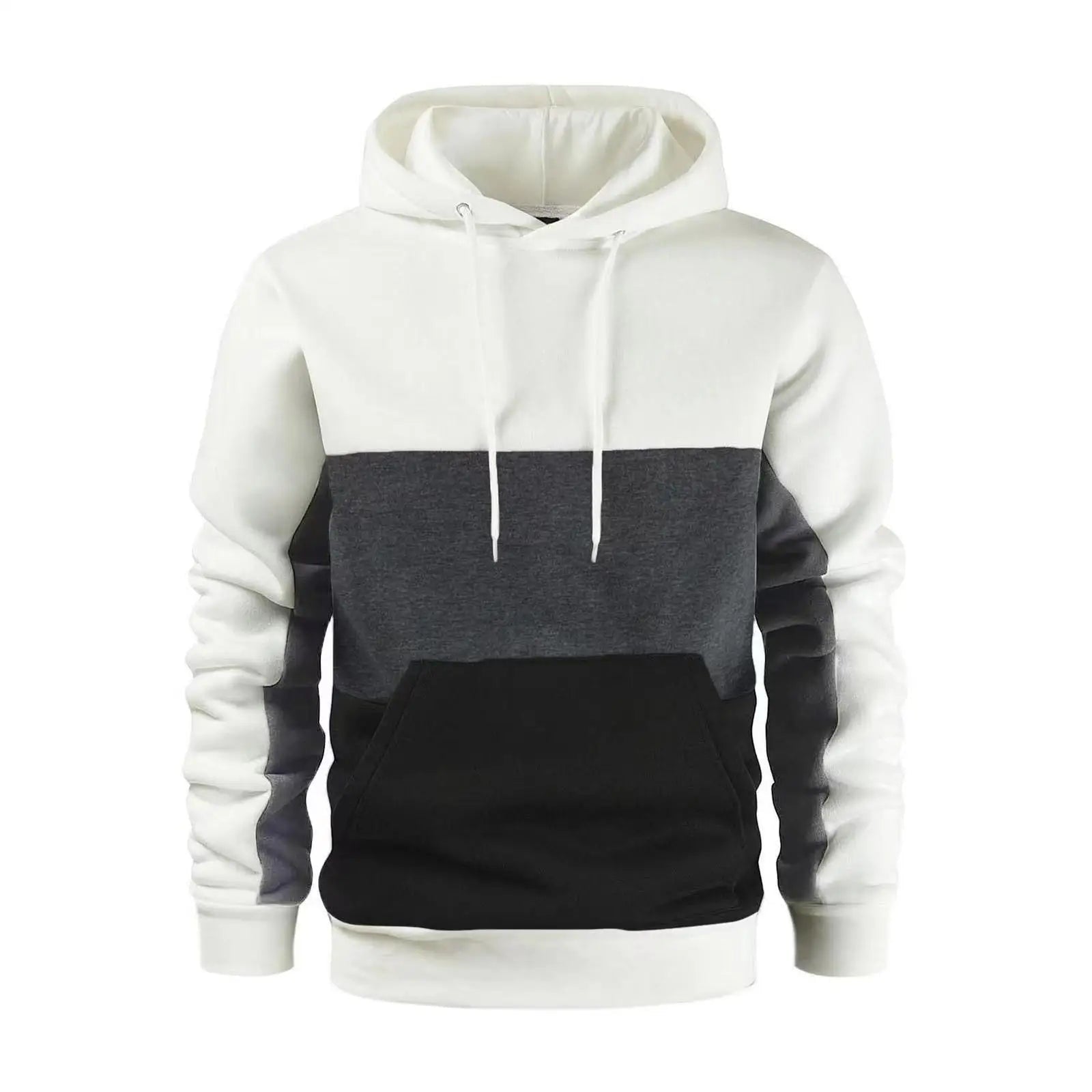 Moletom Masculino Soft Wear Moletom Masculino Soft Wear VINNCI Store Branco e Cinza P
