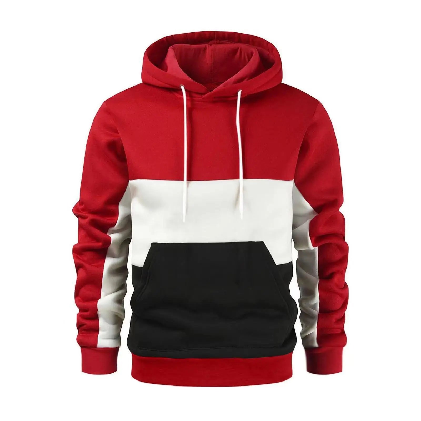 Moletom Masculino Soft Wear Moletom Masculino Soft Wear VINNCI Store Vermelho e Branco G