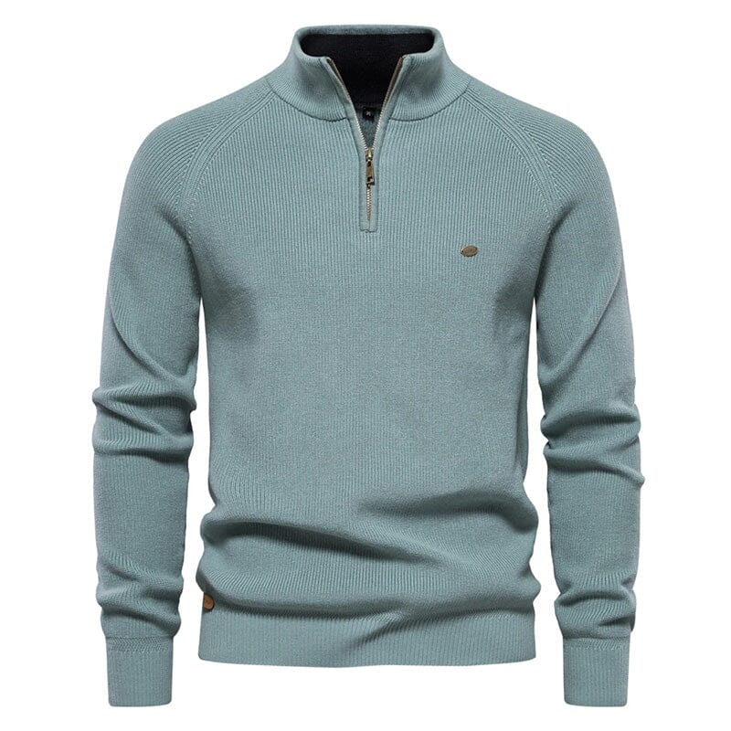 Suéter Masculino Basico Mônaco Suéter Masculino Cartigan Basic VINNCI Store Verde P