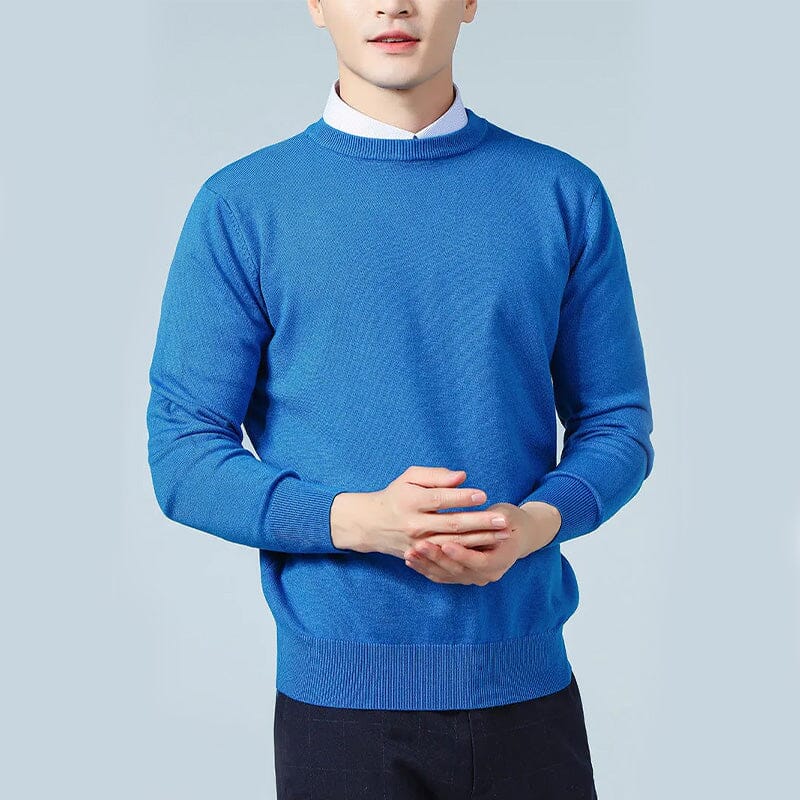 Suéter Masculino Casual Luxury Suéter Masculino Casual Luxury VINNCI Store Azul P