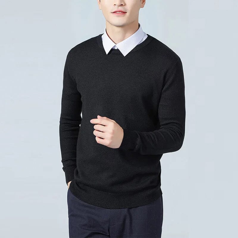 Suéter Masculino Casual Luxury Suéter Masculino Casual Luxury VINNCI Store Preto P