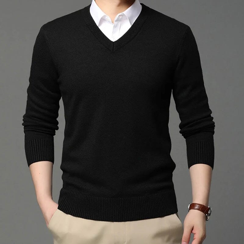 Suéter Masculino Casual Winter Suéter Masculino Casual Winter VINNCI Store Preto G