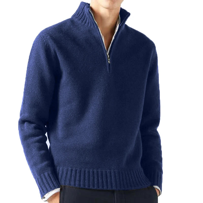 Suéter Masculino Coldness Basic Suéter Masculino Coldness Basic VINNCI Store Azul Escuro P