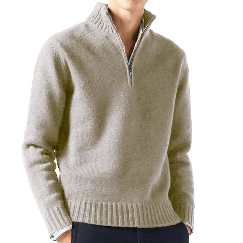 Suéter Masculino Coldness Basic Suéter Masculino Coldness Basic VINNCI Store Bege M