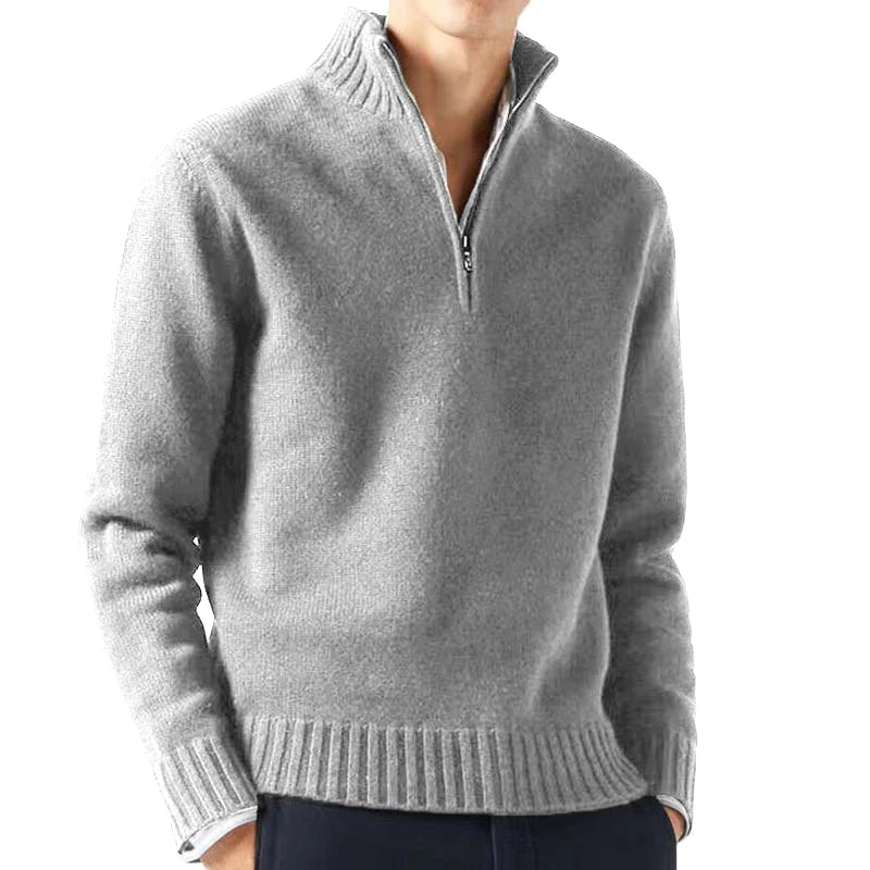 Suéter Masculino Coldness Basic Suéter Masculino Coldness Basic VINNCI Store Cinza 3G