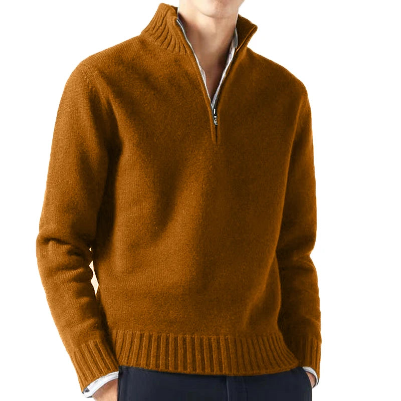 Suéter Masculino Coldness Basic Suéter Masculino Coldness Basic VINNCI Store Marrom G