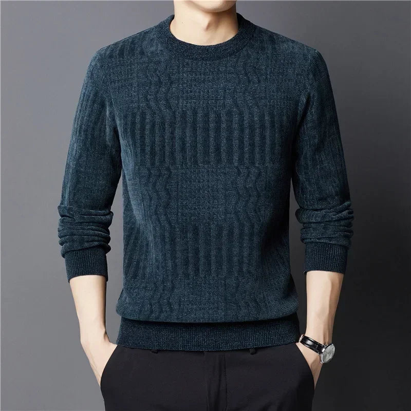 Suéter Masculino Elegance Plush Suéter Masculino Elegance Plush VINNCI Store Verde Escuro G