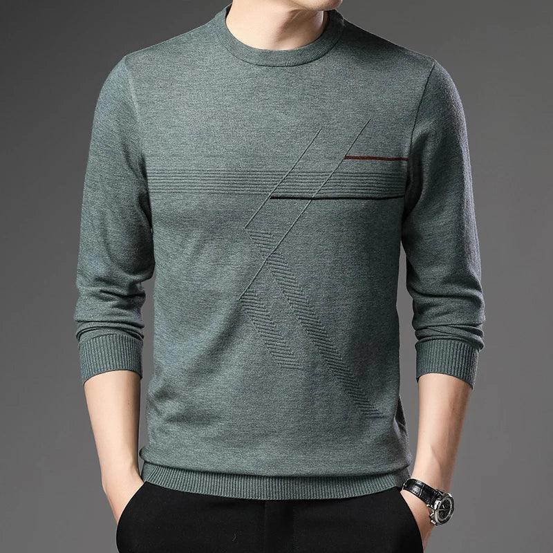 Suéter Masculino Fashion Business Suéter Masculino Fashion Business VINNCI Store Verde P