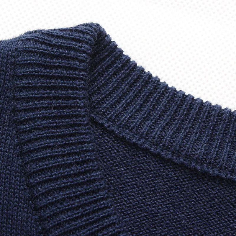 Suéter Masculino Listrado Neutro - VINNCI Store
