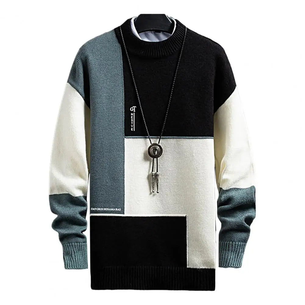Suéter Masculino Square Luxury Suéter Masculino Square Luxury VINNCI Store Preto e Branco P