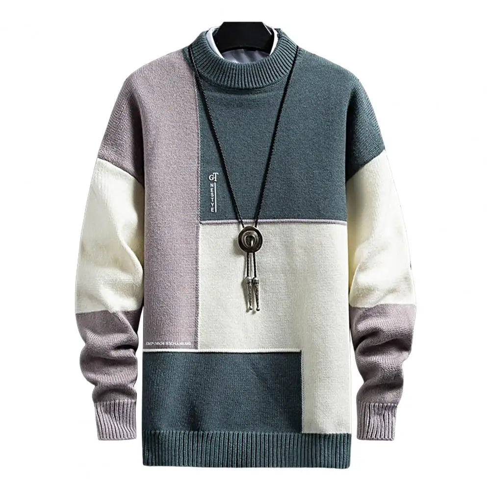 Suéter Masculino Square Luxury Suéter Masculino Square Luxury VINNCI Store Verde e Branco M