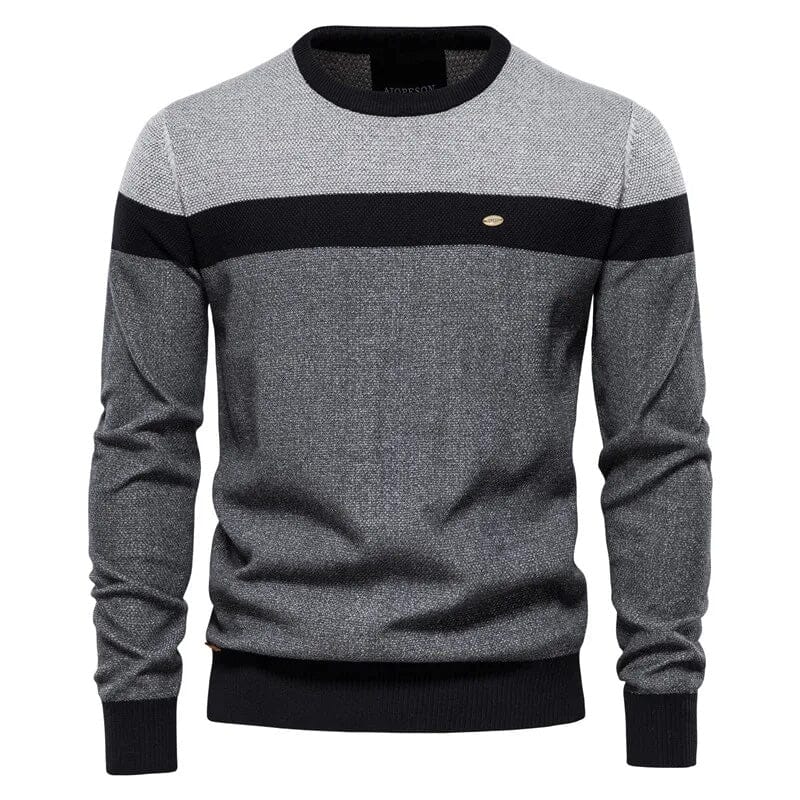 Suéter Masculino Stylish Italy Suéter Masculino Stylish Italy VINNCI Store Cinza P