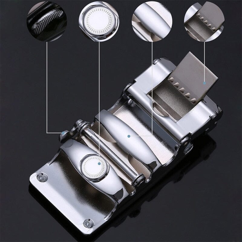 Cinto de Couro Luxo Masculino de Fivela Automática CKMN - VINNCI Store