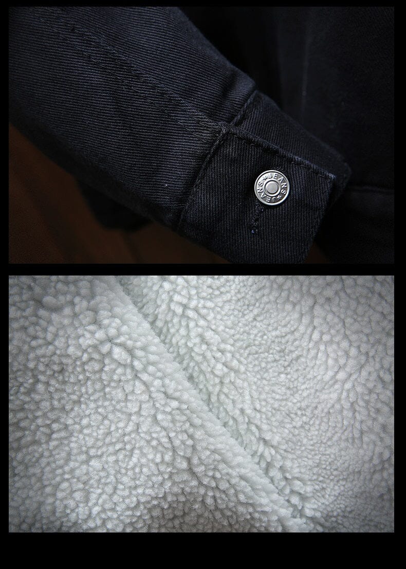 Jaqueta Jeans Masculina Forrada em Lã - VINNCI Store