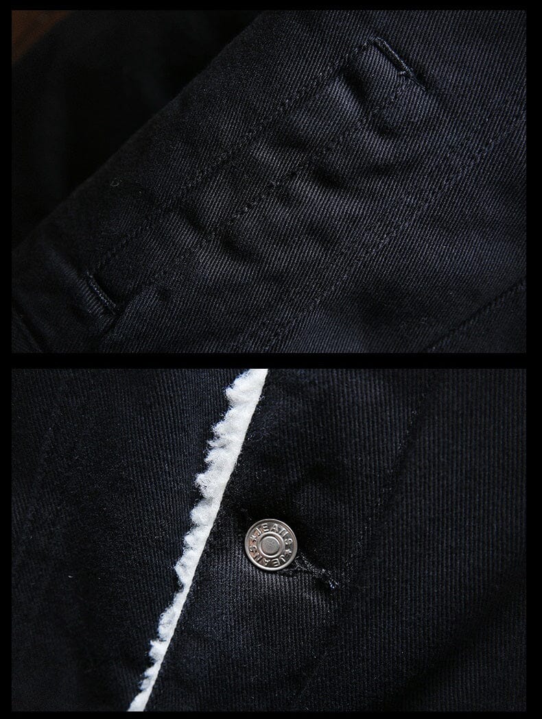 Jaqueta Jeans Masculina Forrada em Lã - VINNCI Store