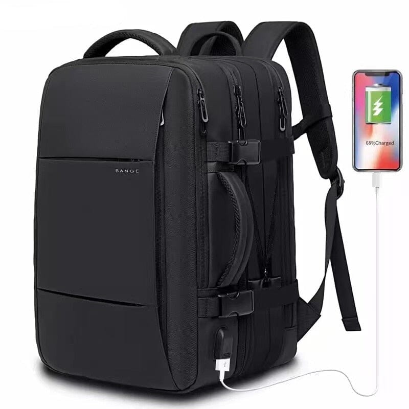 Mochila de Viagem Premiere - Notebook 17`, Expansível, Impermeável e Porta USB - VINNCI Store