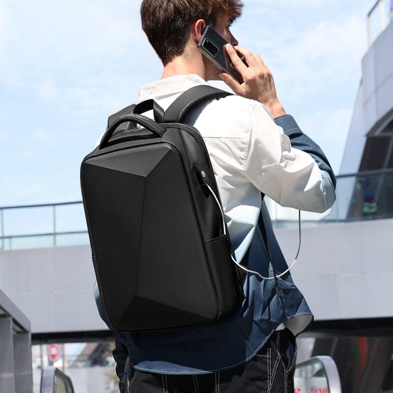 Mochila Executiva Fenruen - Notebook 14`, Expansível, Impermeável e Porta USB - VINNCI Store