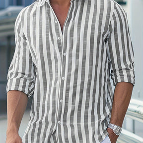 Camisa de Linho Listrada Classic
