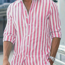 Camisa de Linho Listrada Classic