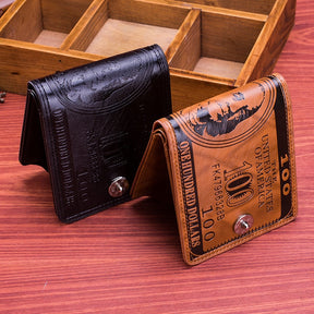 Carteira Masculina de Couro - American