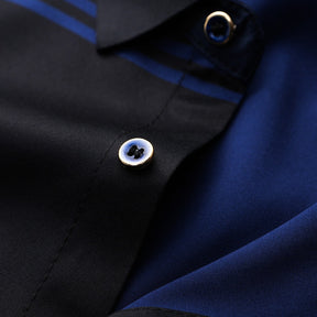 Camisa Social Manga Longa de Seda Xadrez - Elegance