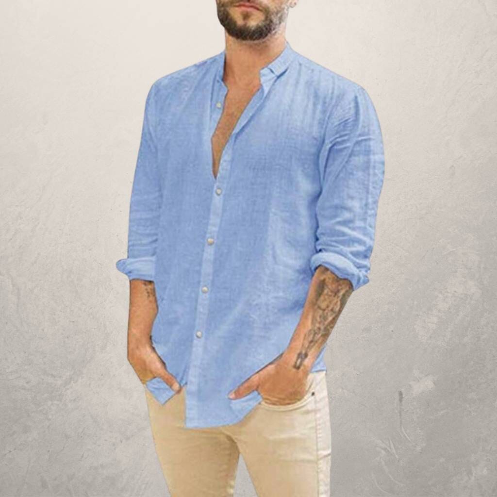 Camisa de Linho San Tropez - VINNCI Store