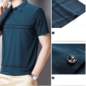 Camisa Polo Listrada - Elegante - VINNCI Store