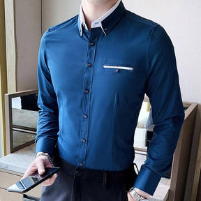 Camisa Social Manga Longa SlimFit - VINNCI Store